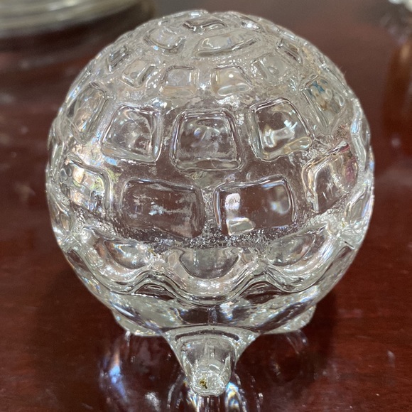Anchor Hocking pressed glass turtle candy trinket black box from the 1950’s - Picture 13 of 16